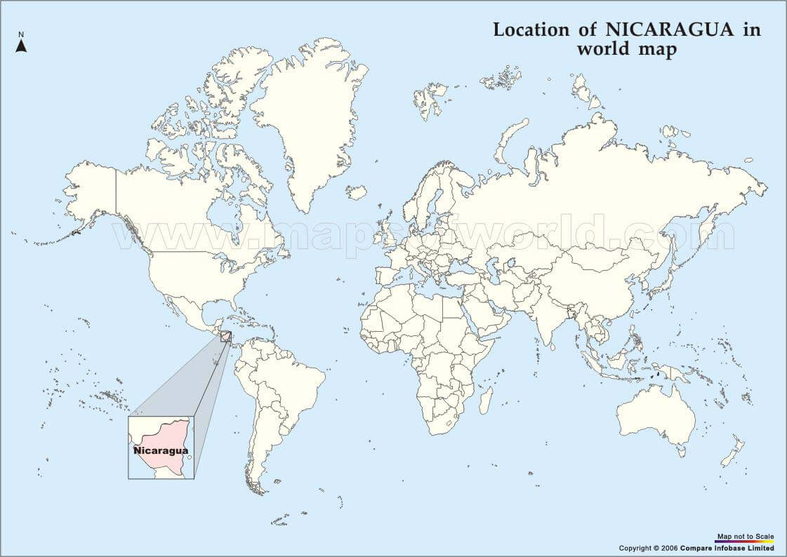 nicaragua map world