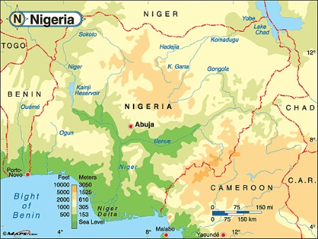 nigeria maps