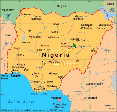 nigeria map cities