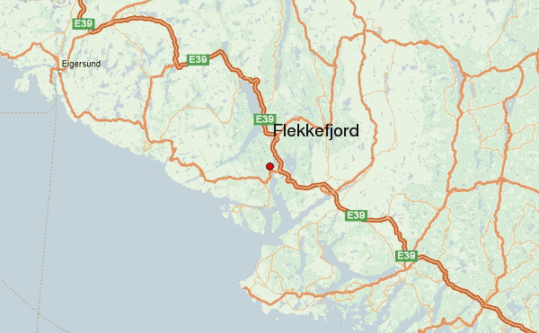 map of Flekkefjord