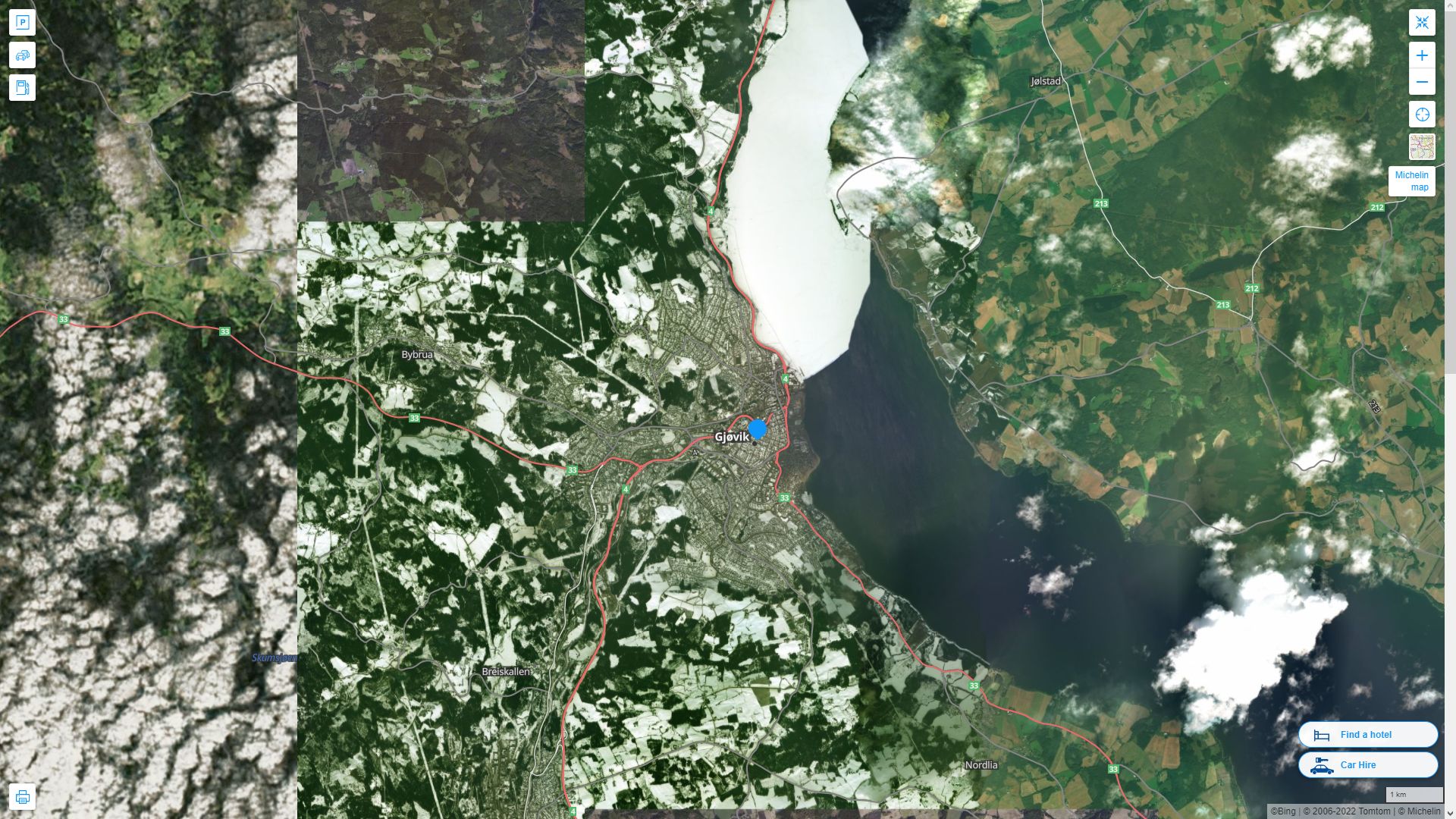 Gjovik Map