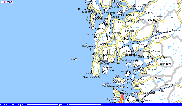 Haugesund map