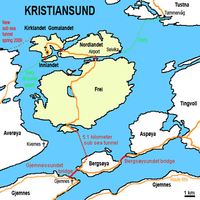 Kristiansund map
