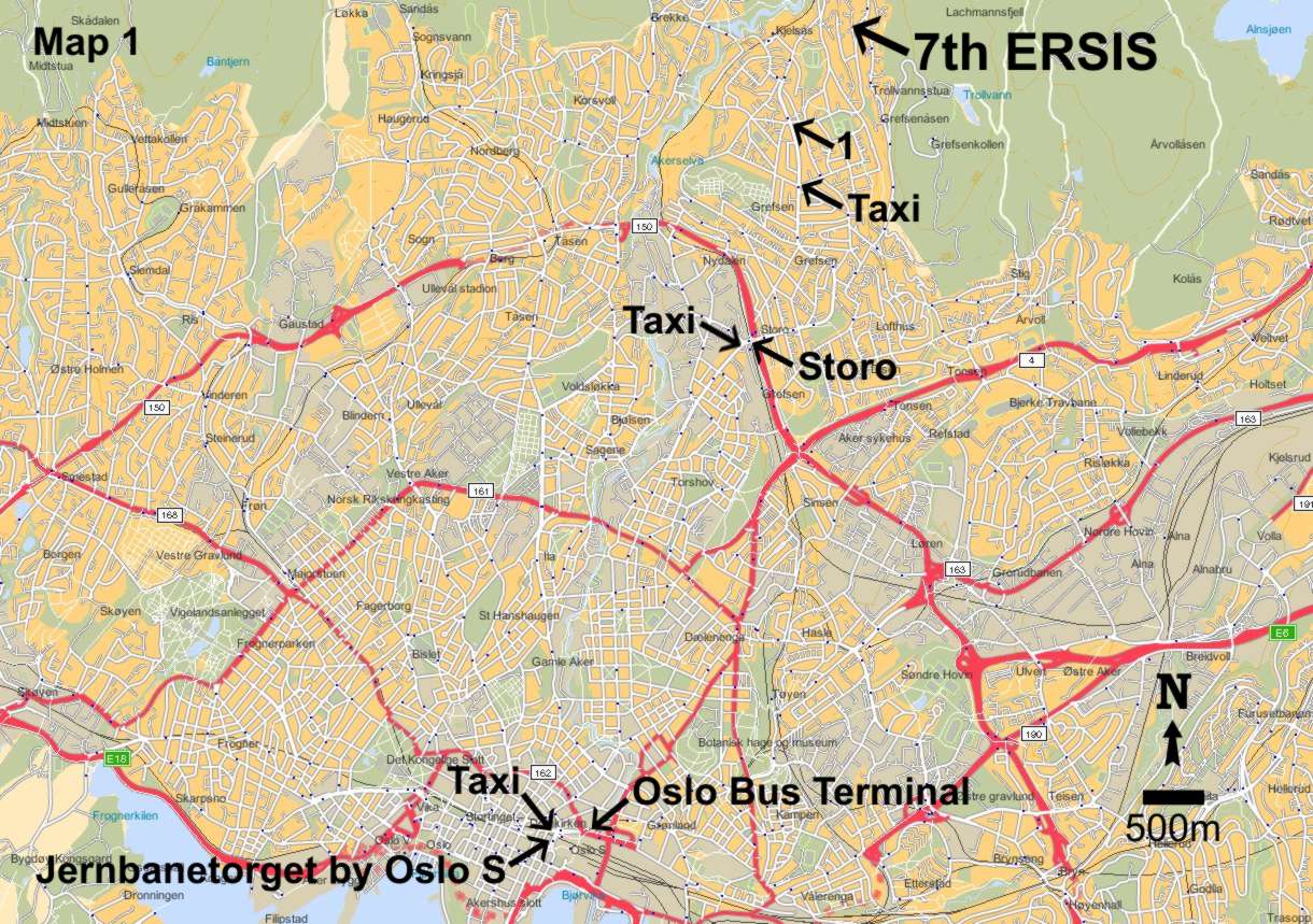 Oslo transportaion map