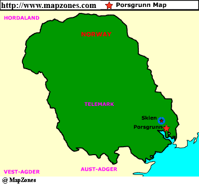 Porsgrunn province map