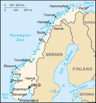 Steinkjer norway map