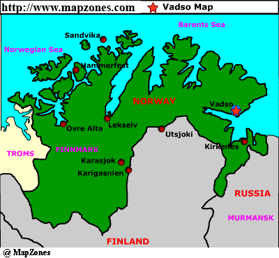 vadso province map