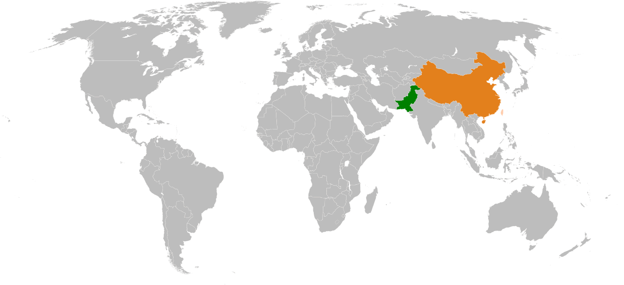 pakistan location map