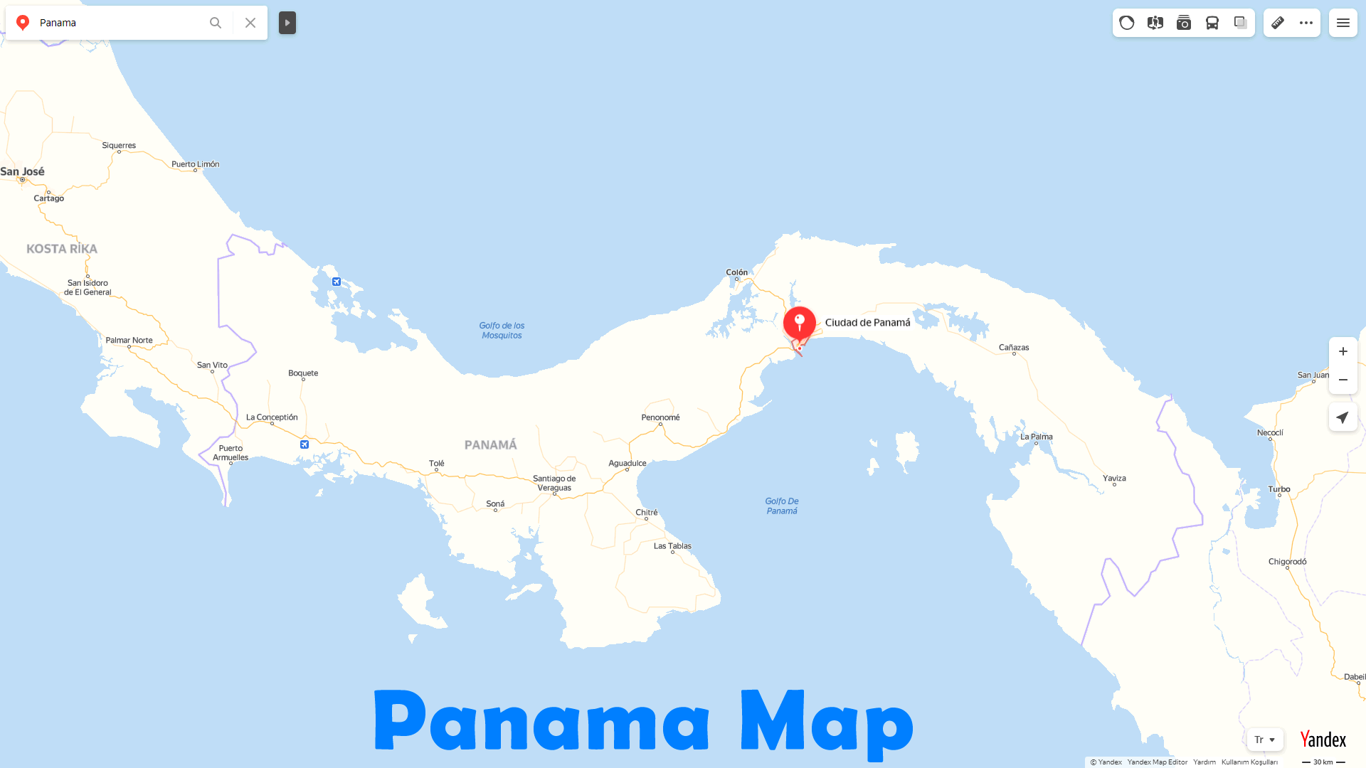 panama map