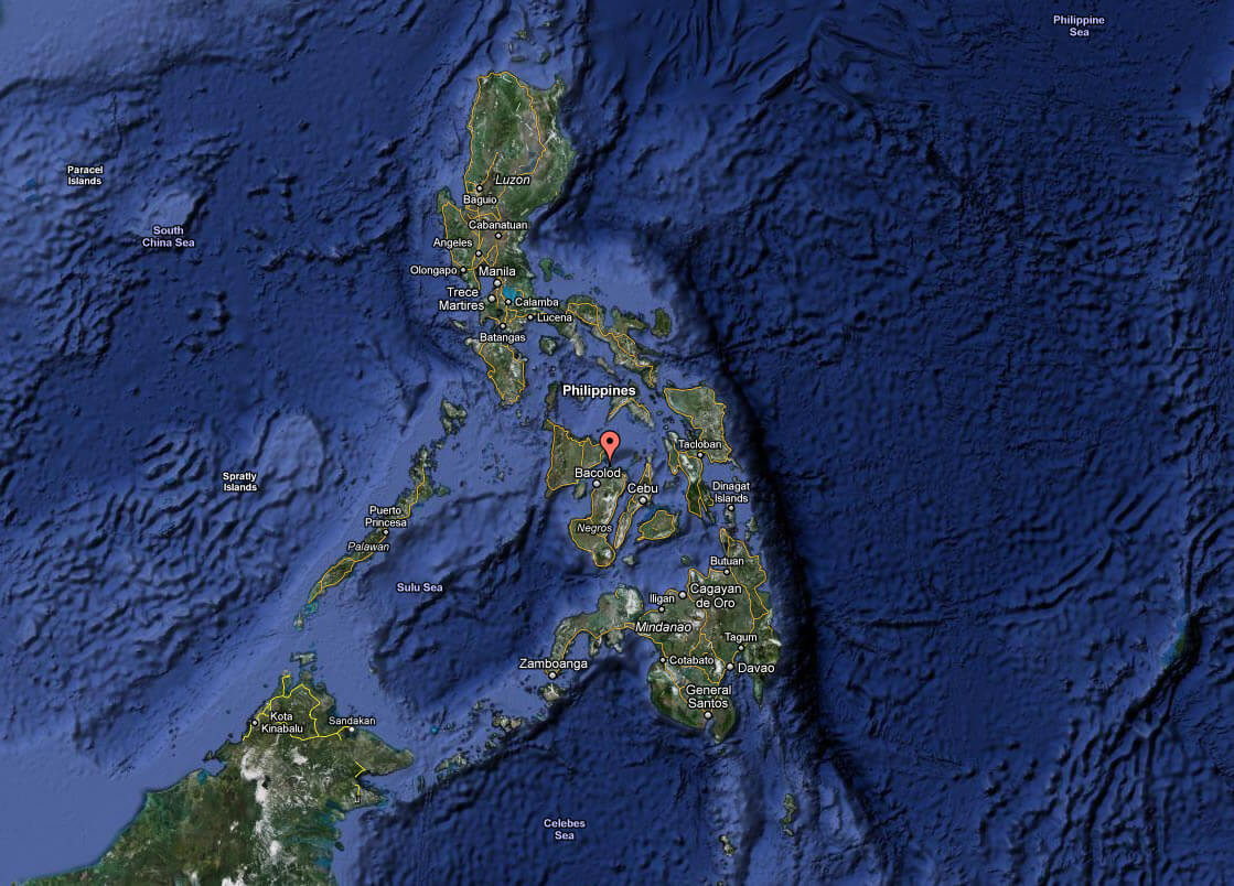 satellite image of philippines