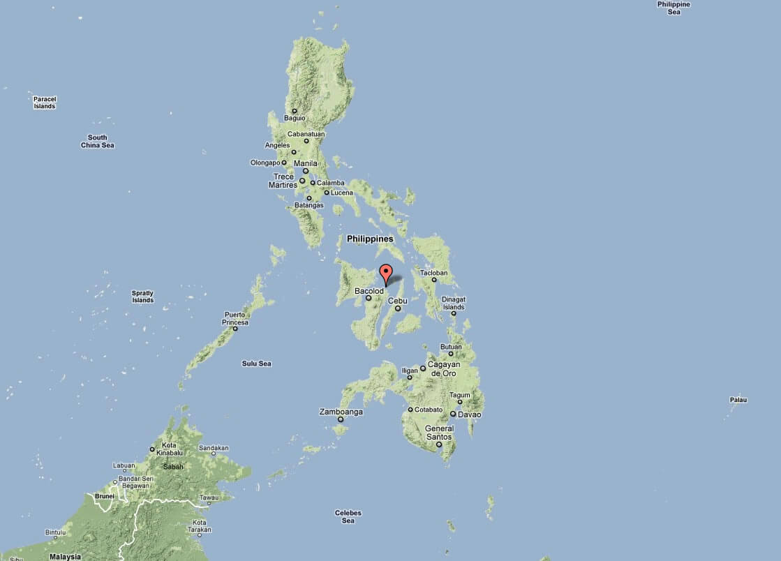 topographic map of philippines