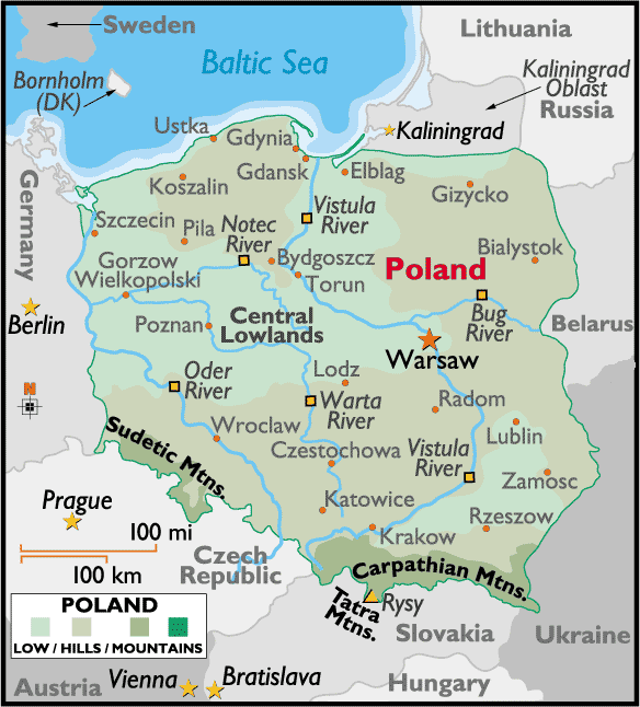 map poland