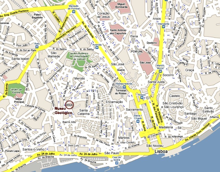 Map of Lisboa