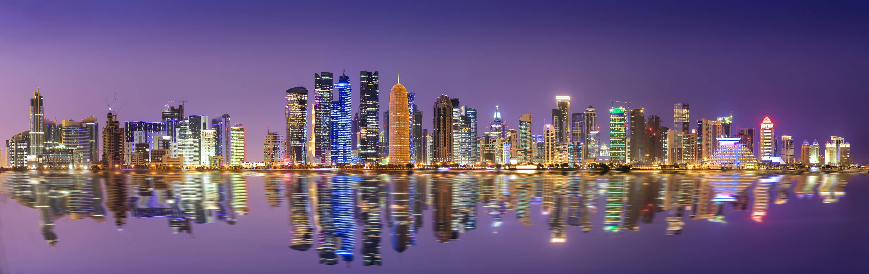 Doha, Qatar in the night