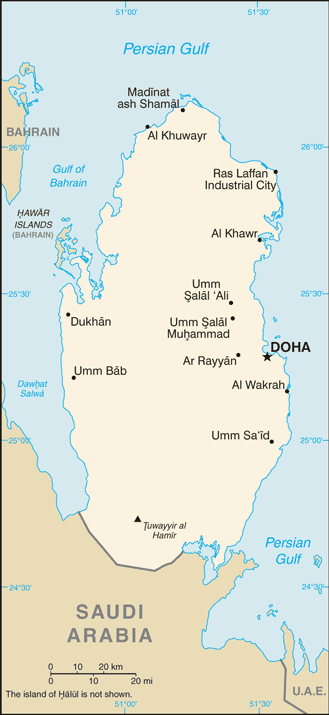 qatar doha map