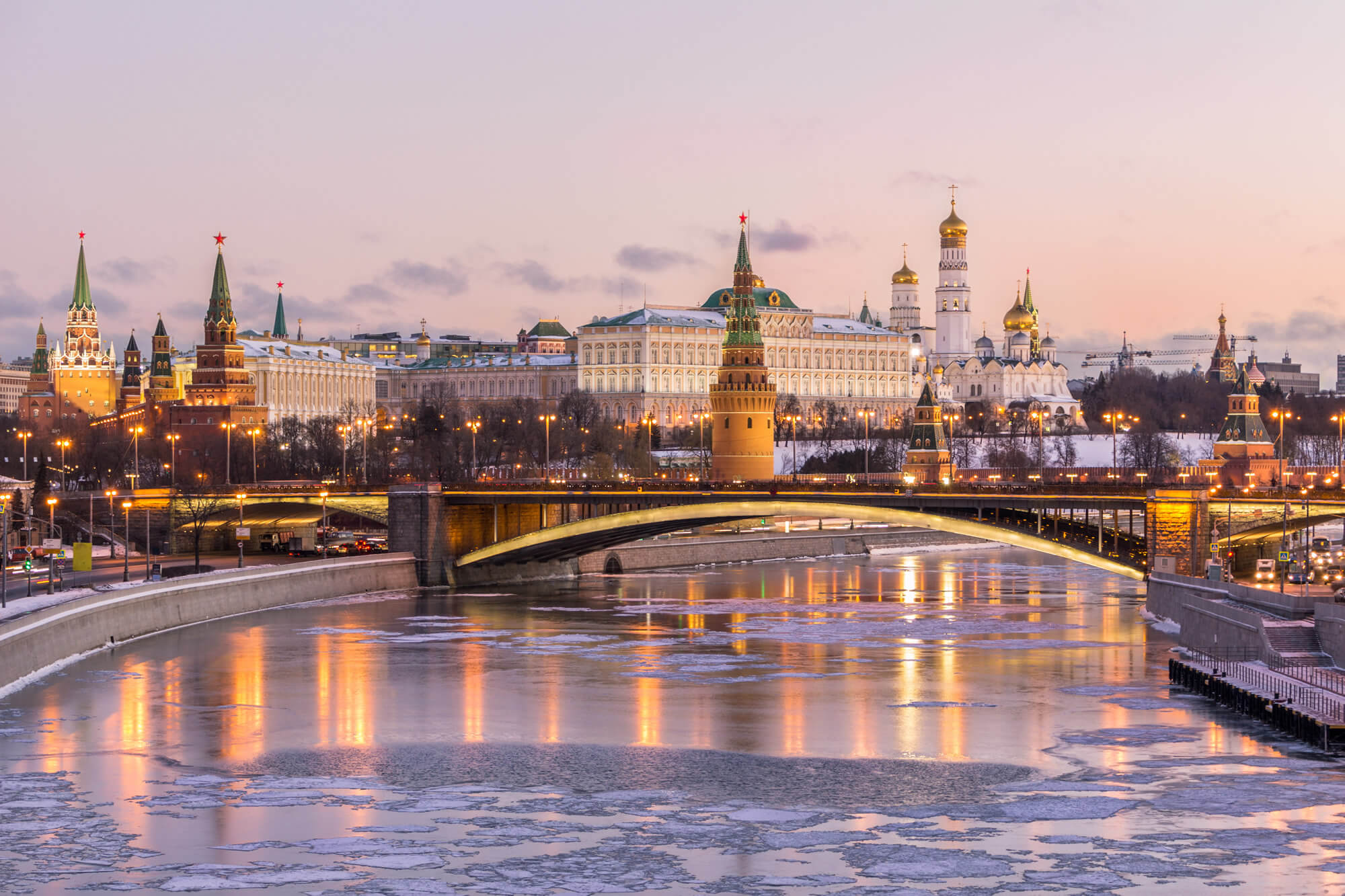Moscow Kremlin and Moscow River, Russia
