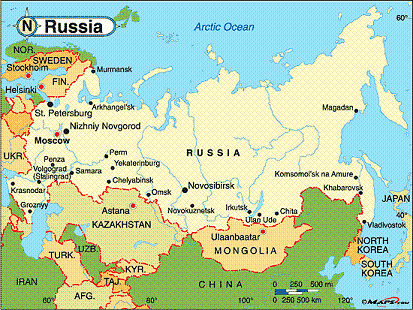 russia map Astrakhan