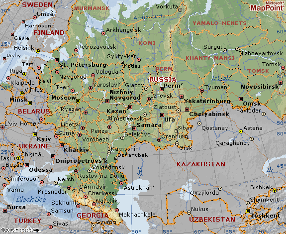 east russia map