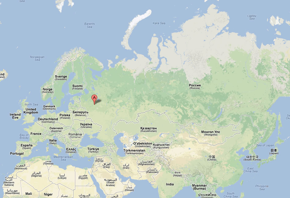 map of Kalinin russia