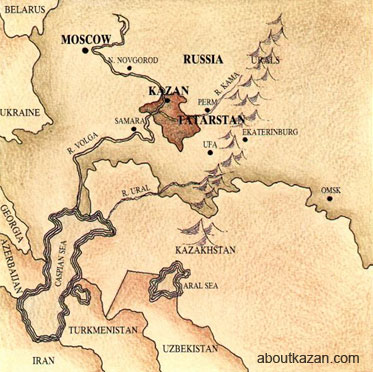 kazan historical map