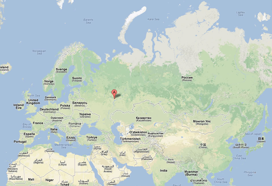 map of Kazan russia
