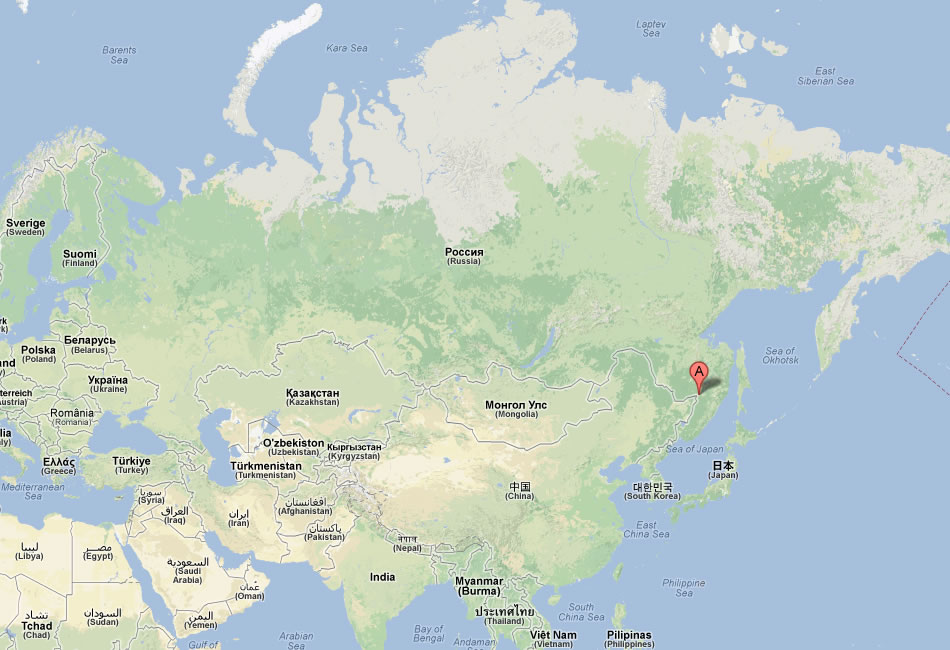 map of khabarovsk russia