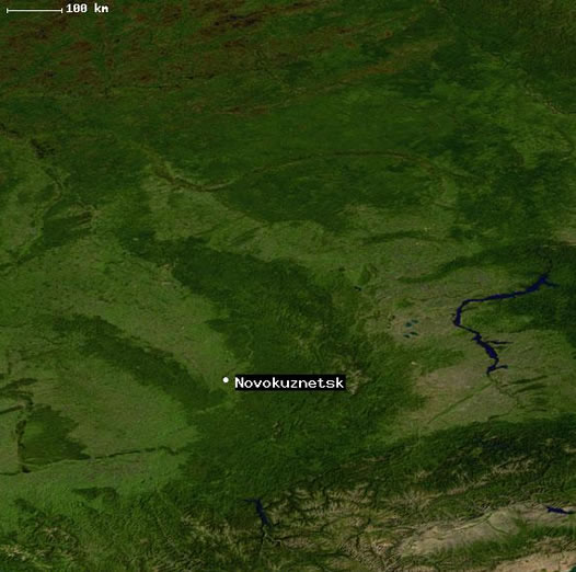 Novokuznetsk satellite image