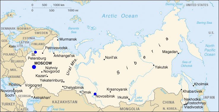 Novosibirsk political map Novosibirsk