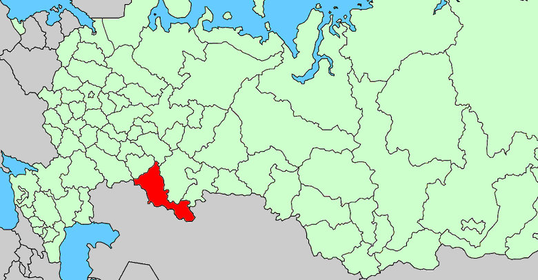 russia orenburg map