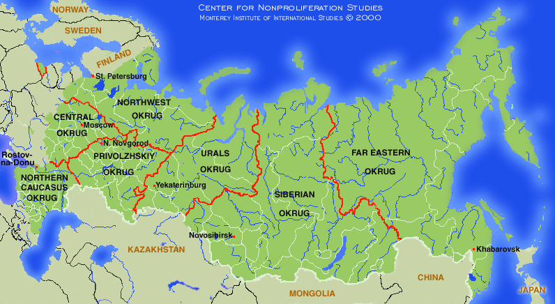 russia map regions