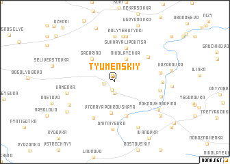 Tyumen city map