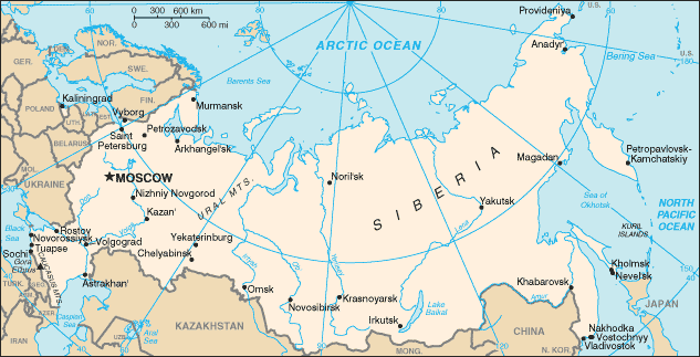 Russia Map ufa