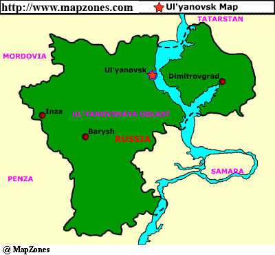 Ulyanovsk map