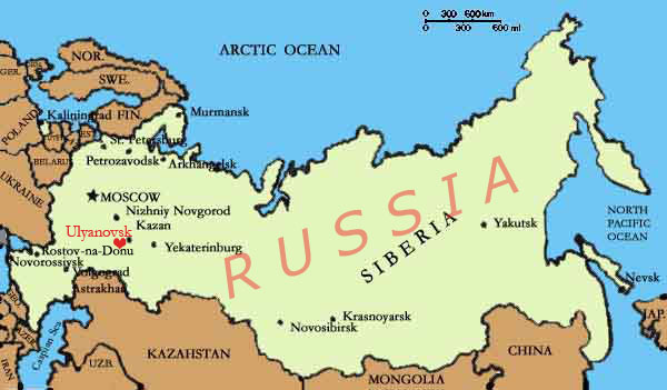 russia ulyanovsk map