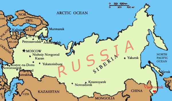 russia Vladivostok map