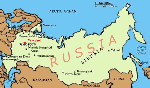 russia yaroslavl map