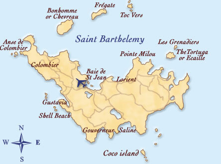 saint barthelemy map