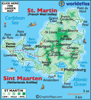 saint martin map