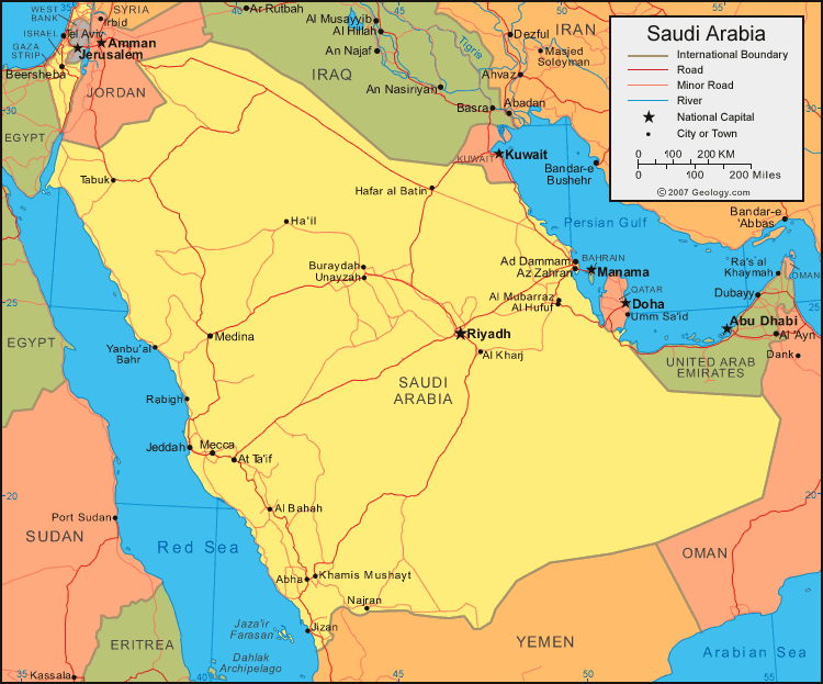 saudi arabia riyadh map