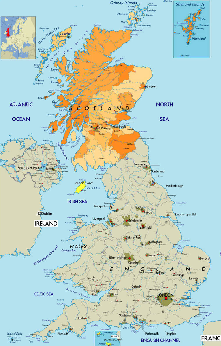 scotland region map