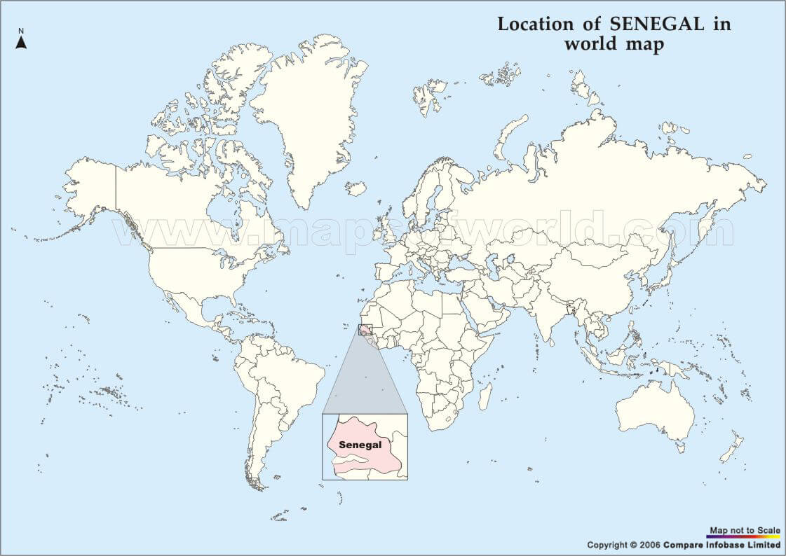 senegal world map