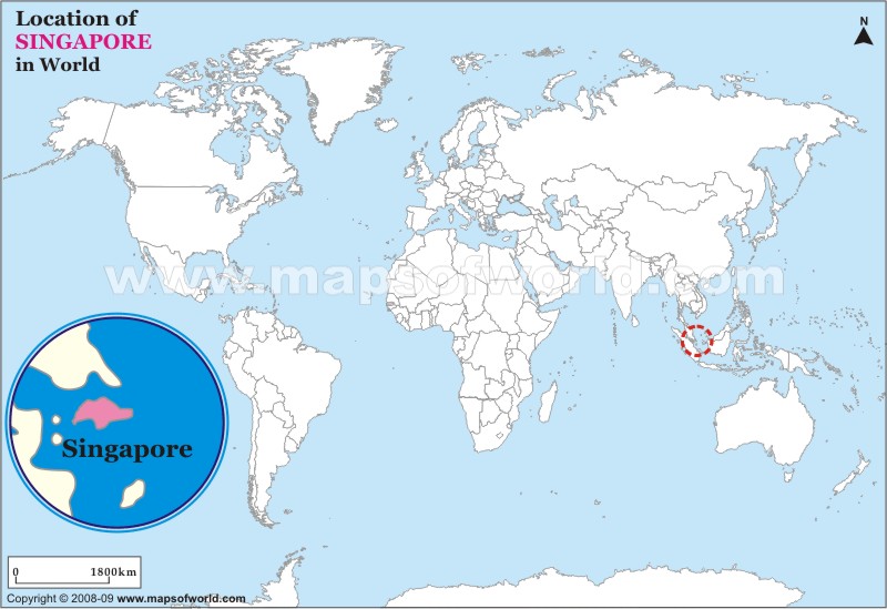 singapore map world