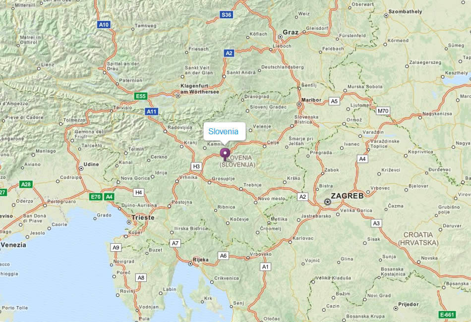 map slovenia