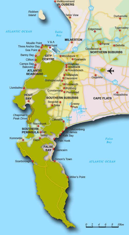 cape town area map