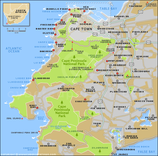 cape town metropol map