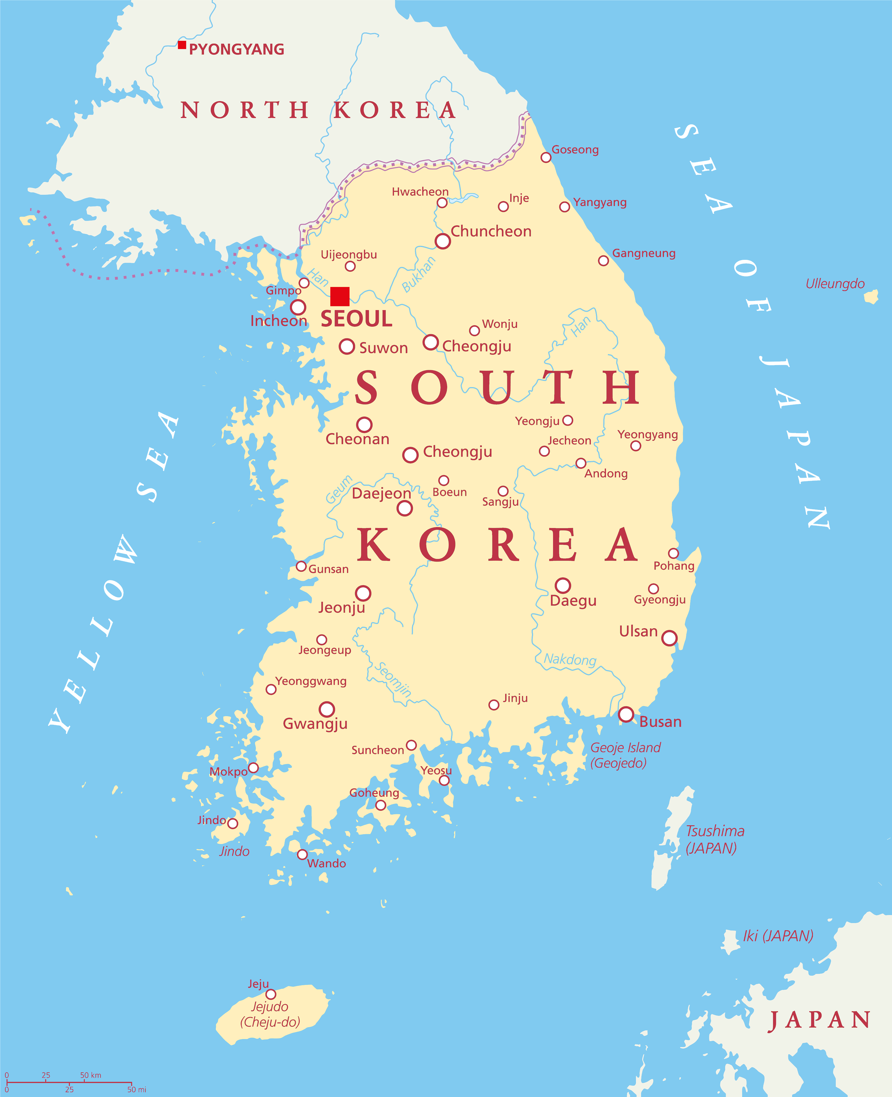 South Korea Map