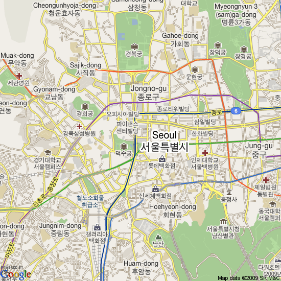 city center map of seoul