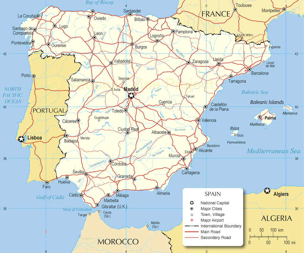 City Map of Spain