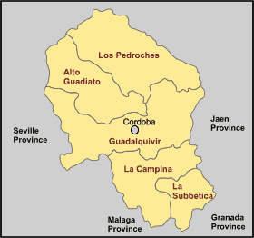 Cordoba province map