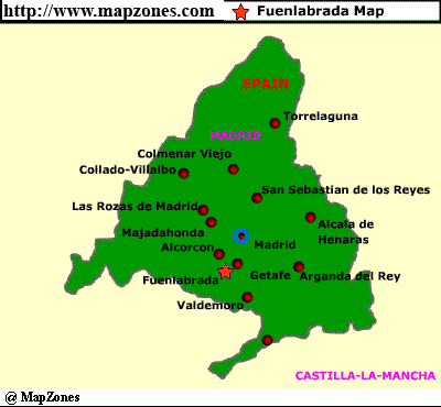 Fuenlabrada province map